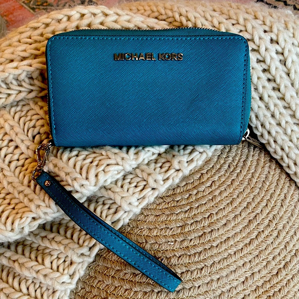 Michael Kors wallet- teal